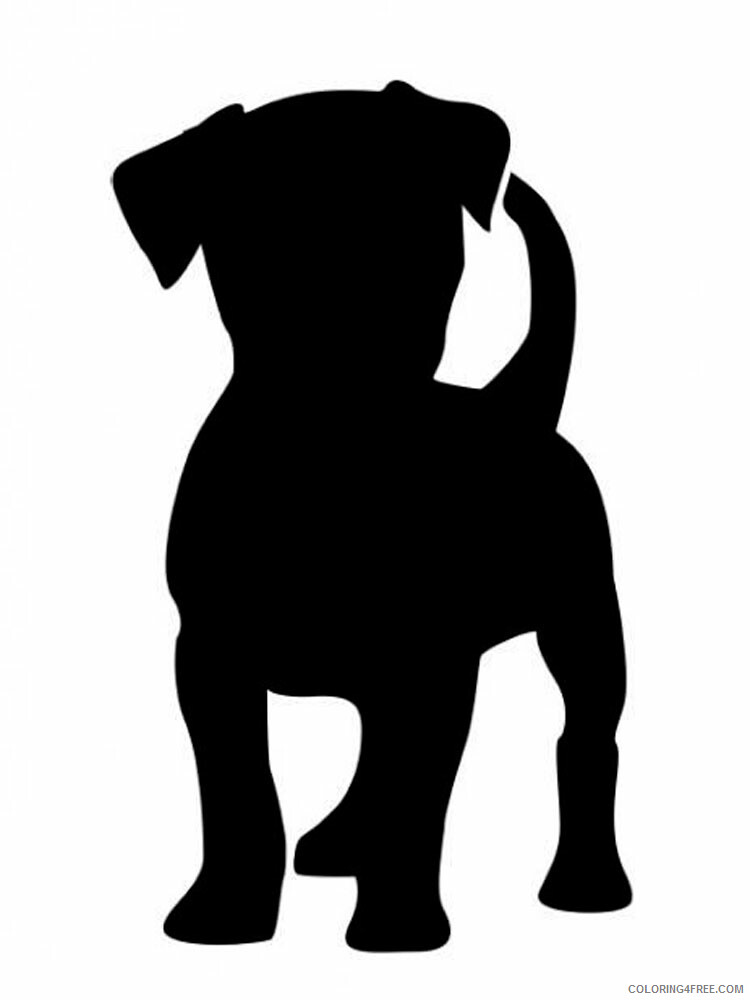 Dog Stencils Coloring Pages Animal Printable Sheets dog stencils 14 2021 1478 Coloring4free