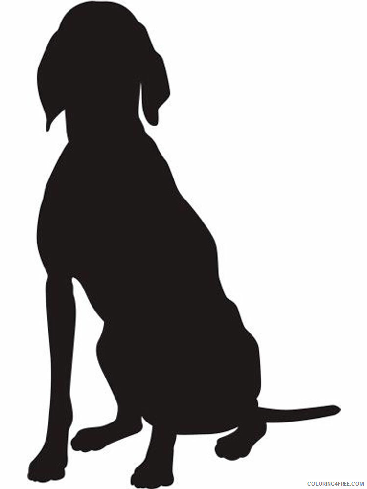 Dog Stencils Coloring Pages Animal Printable Sheets dog stencils 2 2021 1481 Coloring4free