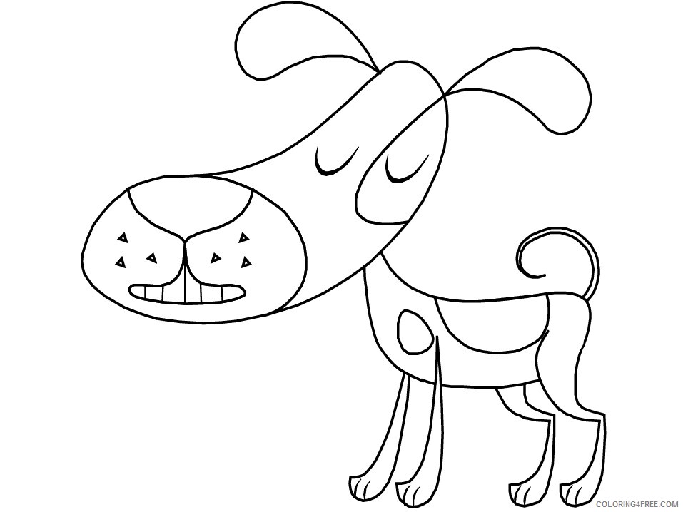 Dogs Coloring Pages Animal Printable Sheets 9 2021 1498 Coloring4free