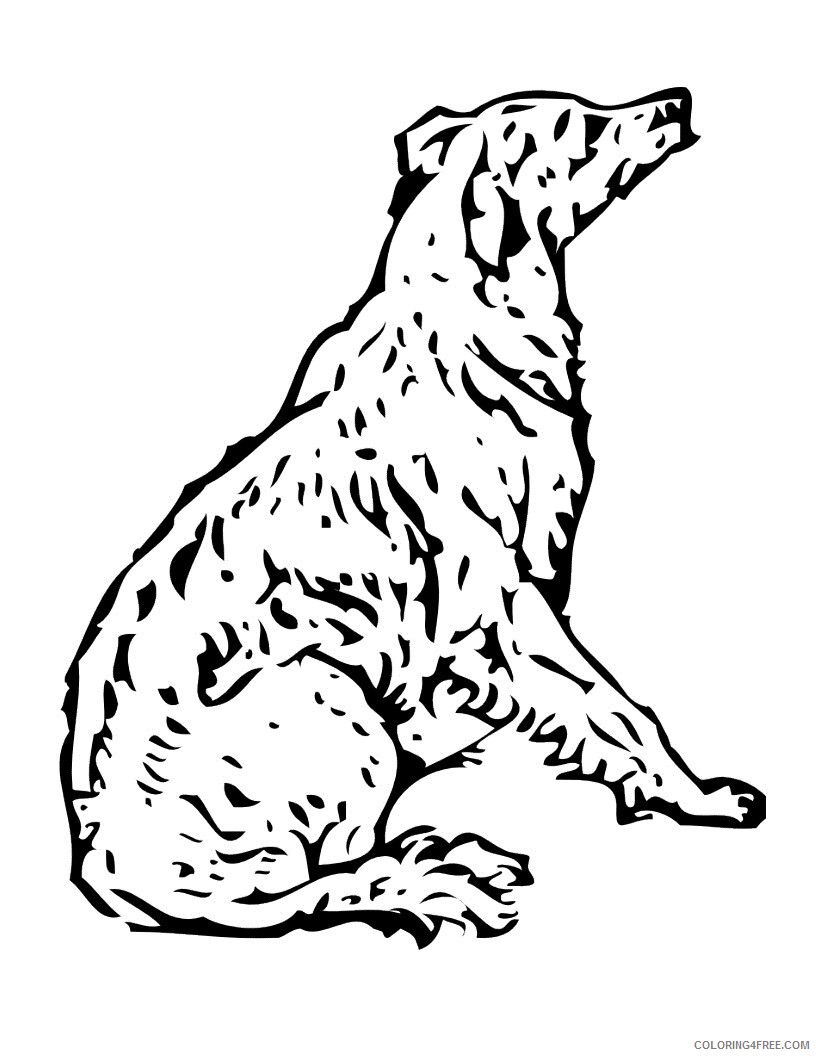 Dogs Coloring Pages Animal Printable Sheets Dog Free 2021 1570 Coloring4free