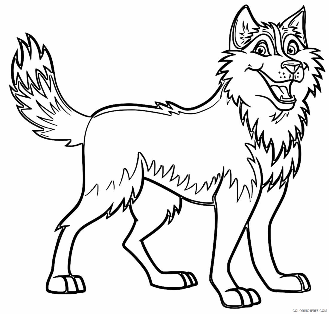 Dogs Coloring Pages Animal Printable Sheets Dog Husky 2021 1568 Coloring4free