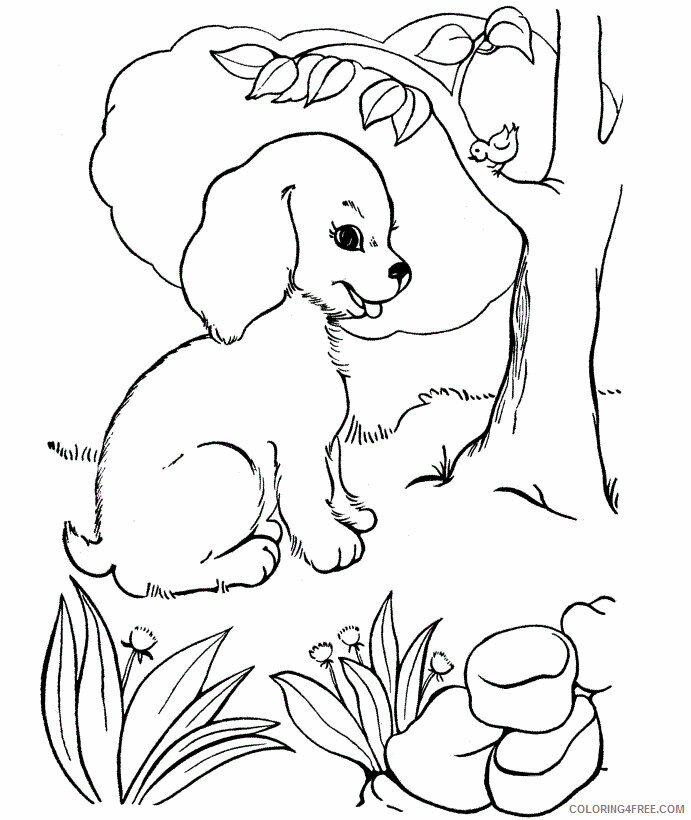 Dogs Coloring Pages Animal Printable Sheets Dog To Print 2 2021 1573 Coloring4free