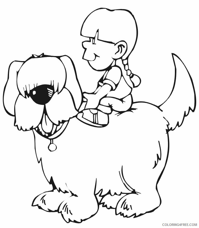 Dogs Coloring Pages Animal Printable Sheets Dog to Print 2021 1574 Coloring4free