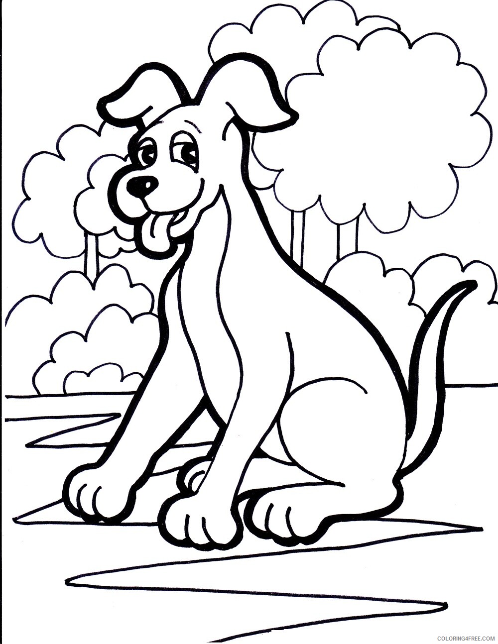 Dogs Coloring Pages Animal Printable Sheets For Dogs 2021 1535 Coloring4free