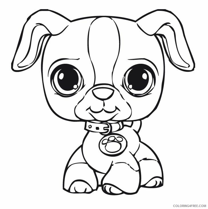 Dogs Coloring Pages Animal Printable Sheets LPS Dog 2021 1610 Coloring4free