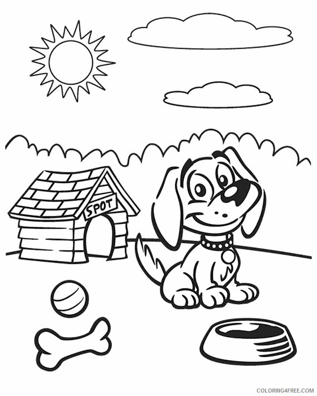 Dogs Coloring Pages Animal Printable Sheets Pet Dog 2021 1615 Coloring4free