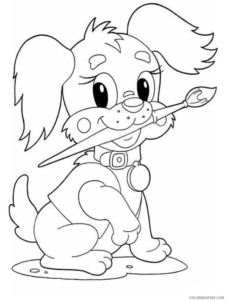 Dogs Coloring Pages Animal Printable Sheets animals dogs 12 2021 1515 Coloring4free