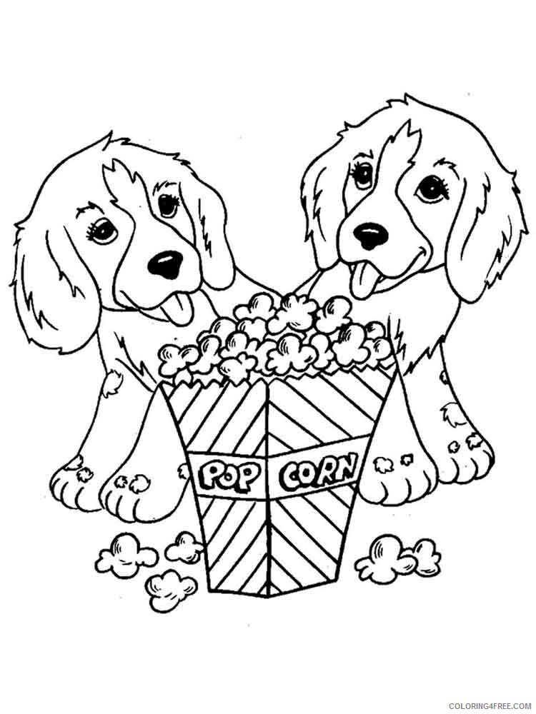 Dogs Coloring Pages Animal Printable Sheets animals dogs 24 2021 1521 Coloring4free
