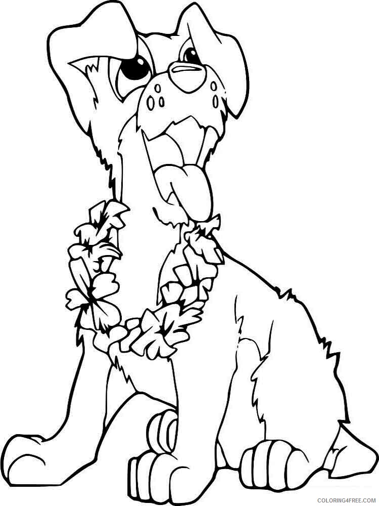 Dogs Coloring Pages Animal Printable Sheets animals dogs 36 2021 1529 Coloring4free