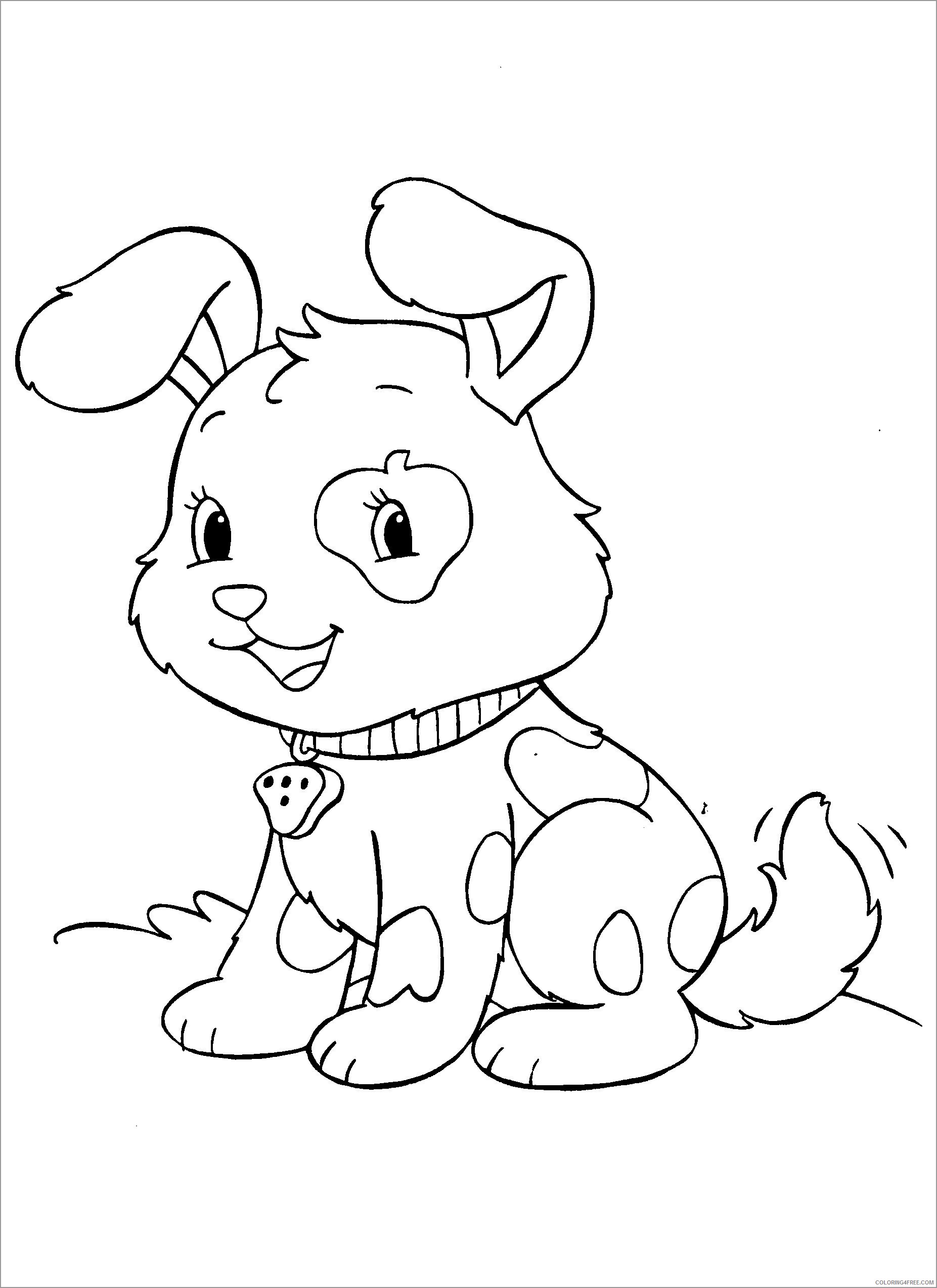Dogs Coloring Pages Animal Printable Sheets baby dog 2021 1502 Coloring4free