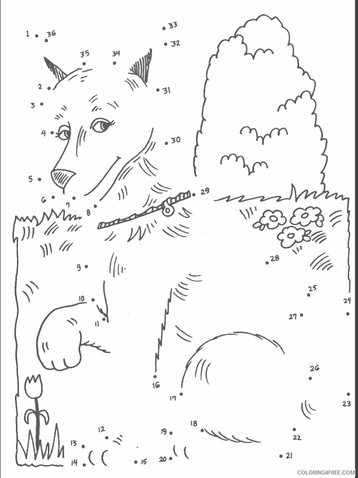 Dogs Coloring Pages Animal Printable Sheets cddog2 2021 1509 Coloring4free