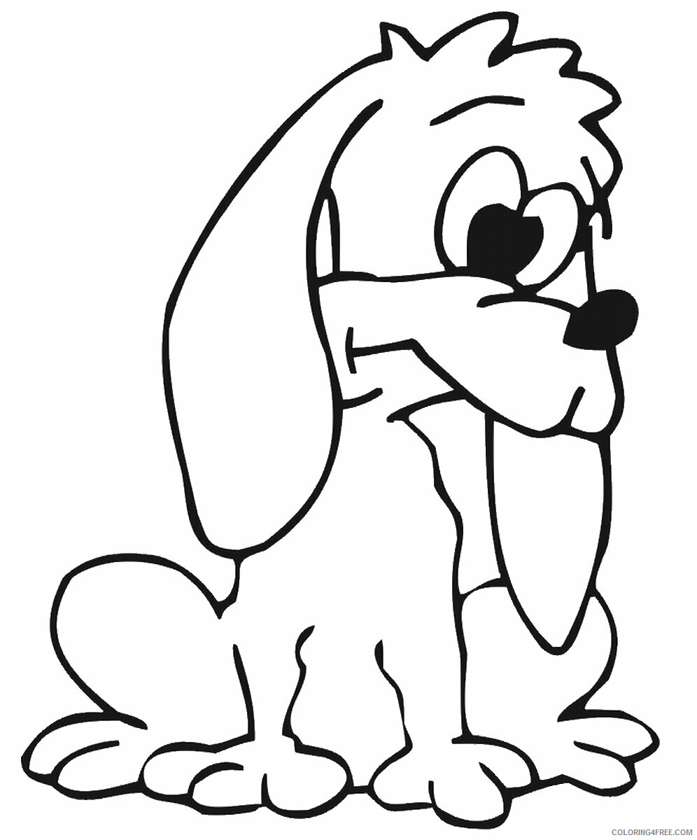 Dogs Coloring Pages Animal Printable Sheets dog_21 2021 1554 Coloring4free