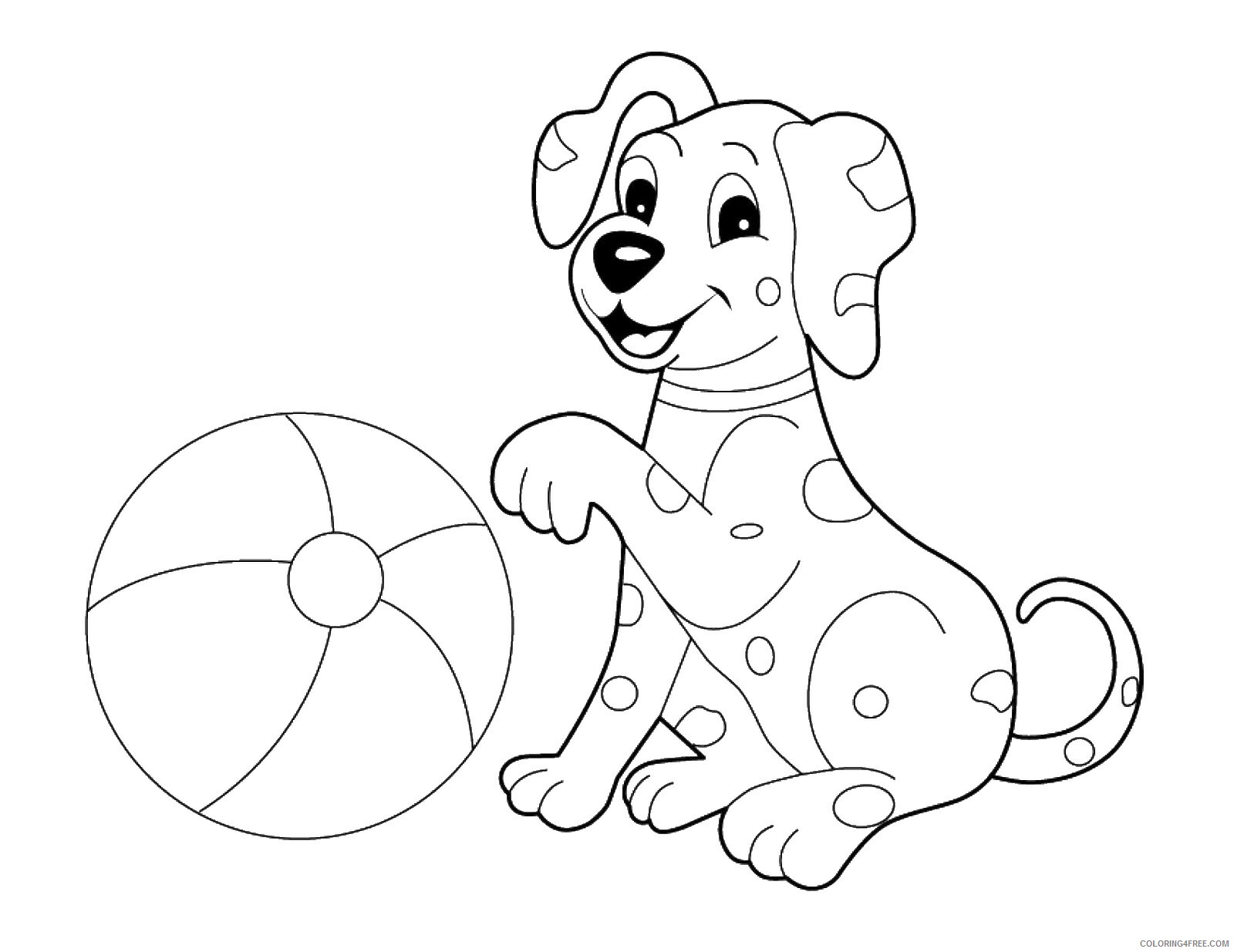 Dogs Coloring Pages Animal Printable Sheets dog_30 2021 1556 Coloring4free
