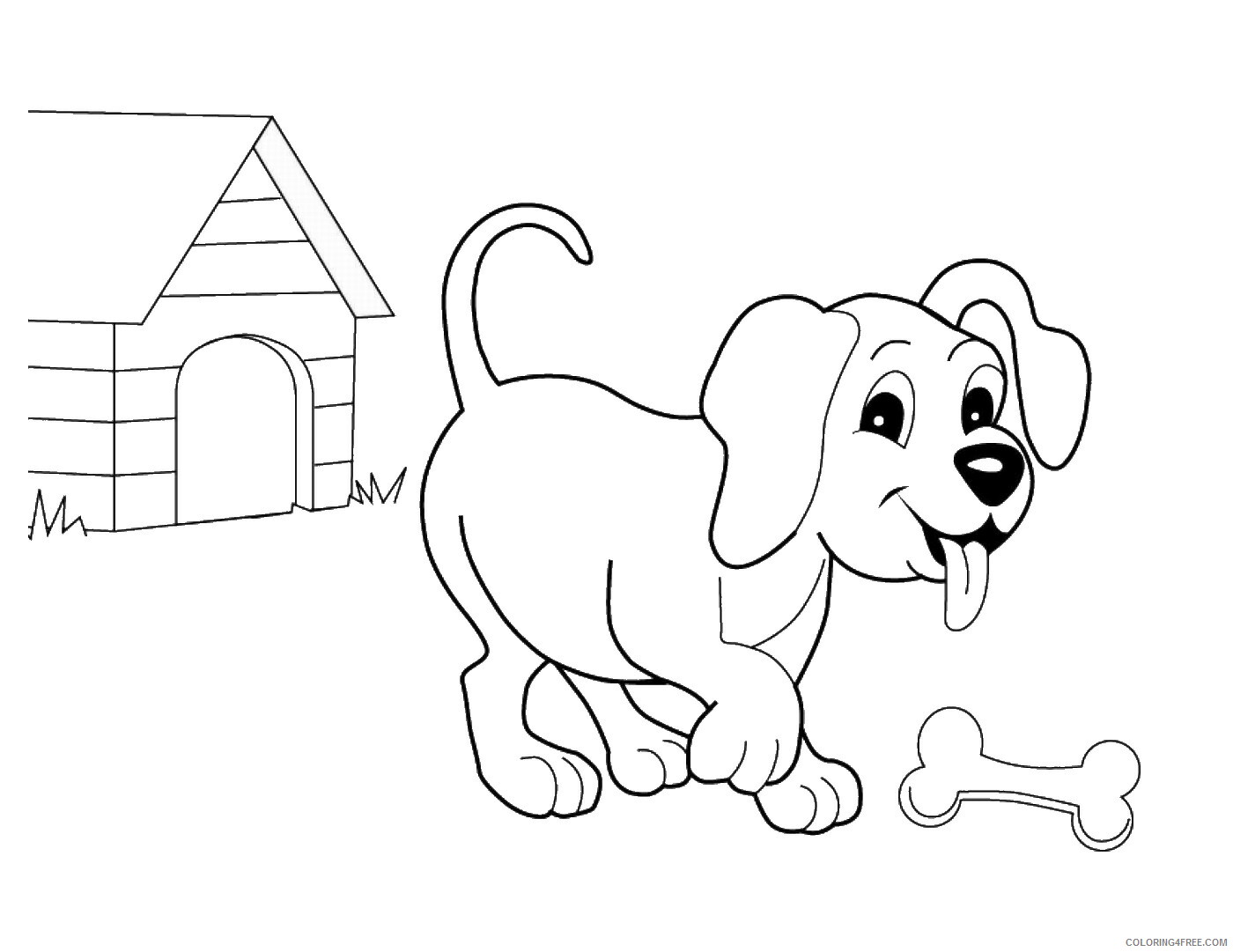 Dogs Coloring Pages Animal Printable Sheets dog_31 2021 1557 Coloring4free