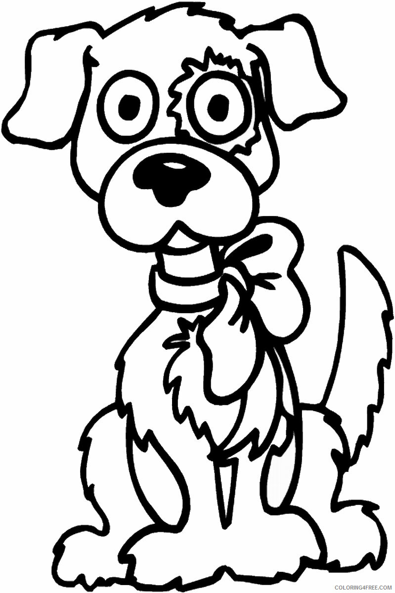 Dogs Coloring Pages Animal Printable Sheets dogsc4 2021 1585 Coloring4free