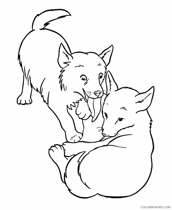 Dogs Coloring Pages Animal Printable Sheets of Dogs and Puppies 2021 1539 Coloring4free