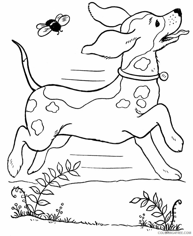 Dogs Coloring Pages Animal Printable Sheets of a Dog 2021 1513 Coloring4free