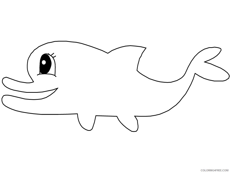 Dolphin Coloring Pages Animal Printable Sheets 1 2021 1630 Coloring4free