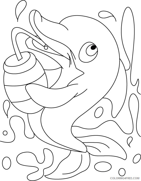 Dolphin Coloring Pages Animal Printable Sheets Baby Dolphin 2021 1636 Coloring4free