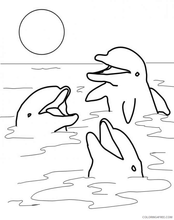 Dolphin Coloring Pages Animal Printable Sheets Dolphin 2 2021 1651 Coloring4free