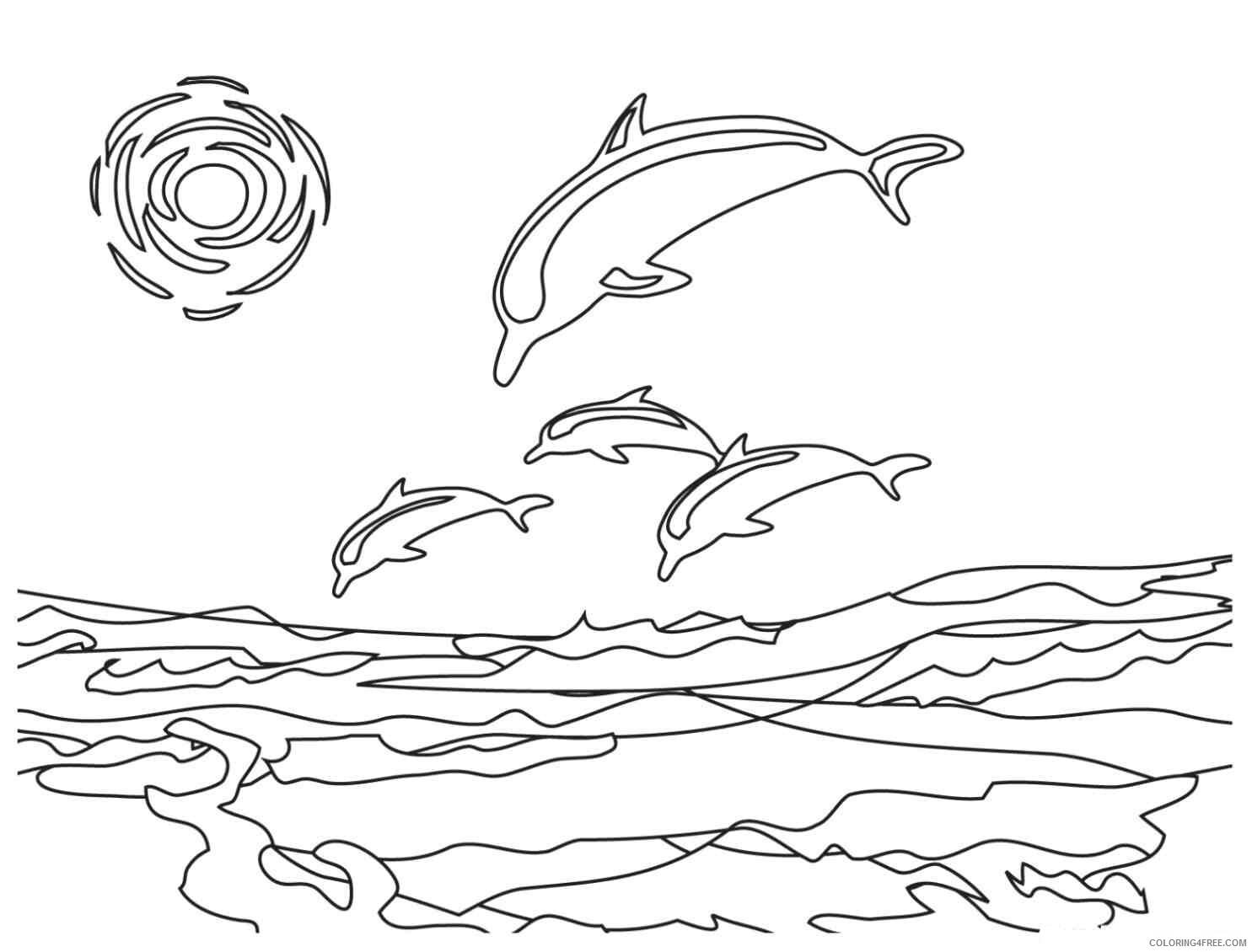 Dolphin Coloring Pages Animal Printable Sheets Dolphin For Kids 2021 1653 Coloring4free