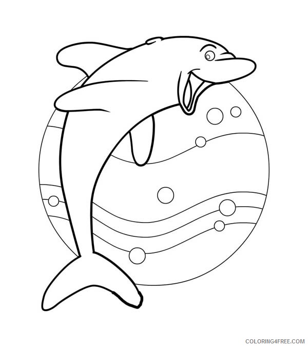 Dolphin Coloring Pages Animal Printable Sheets Free Dolphin 2021 1663 Coloring4free