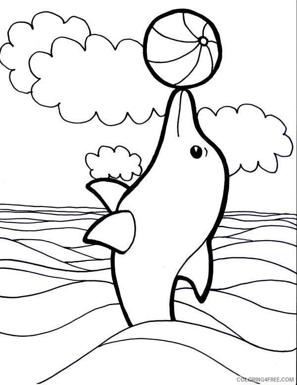Dolphin Coloring Pages Animal Printable Sheets Free Dolphin for Kids 2021 1662 Coloring4free