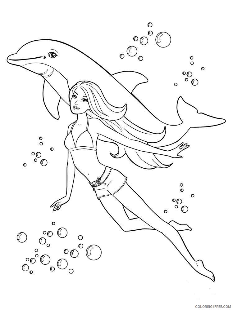 Dolphin Coloring Pages Animal Printable Sheets animals dolphin 13 2021 1639 Coloring4free