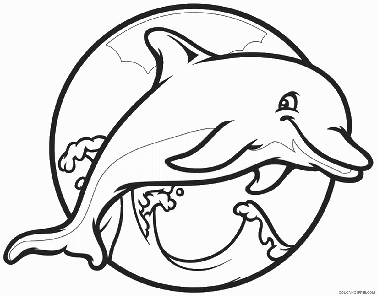 Dolphin Coloring Pages Animal Printable Sheets dolphin_cl_17 2021 1648 Coloring4free