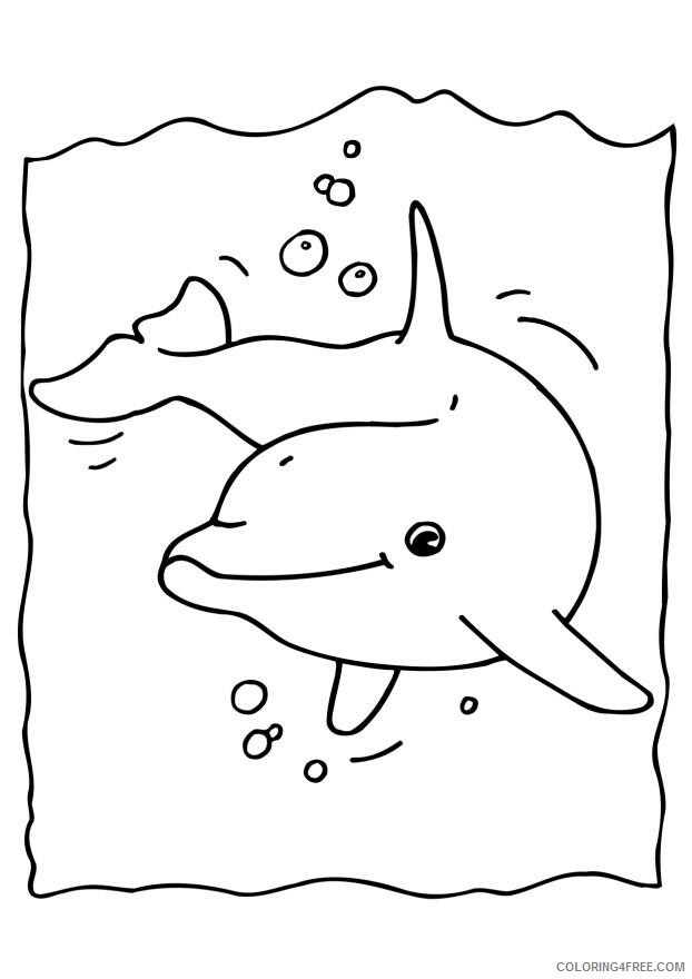Dolphin Coloring Pages Animal Printable Sheets of Winter The Dolphin 2021 1645 Coloring4free