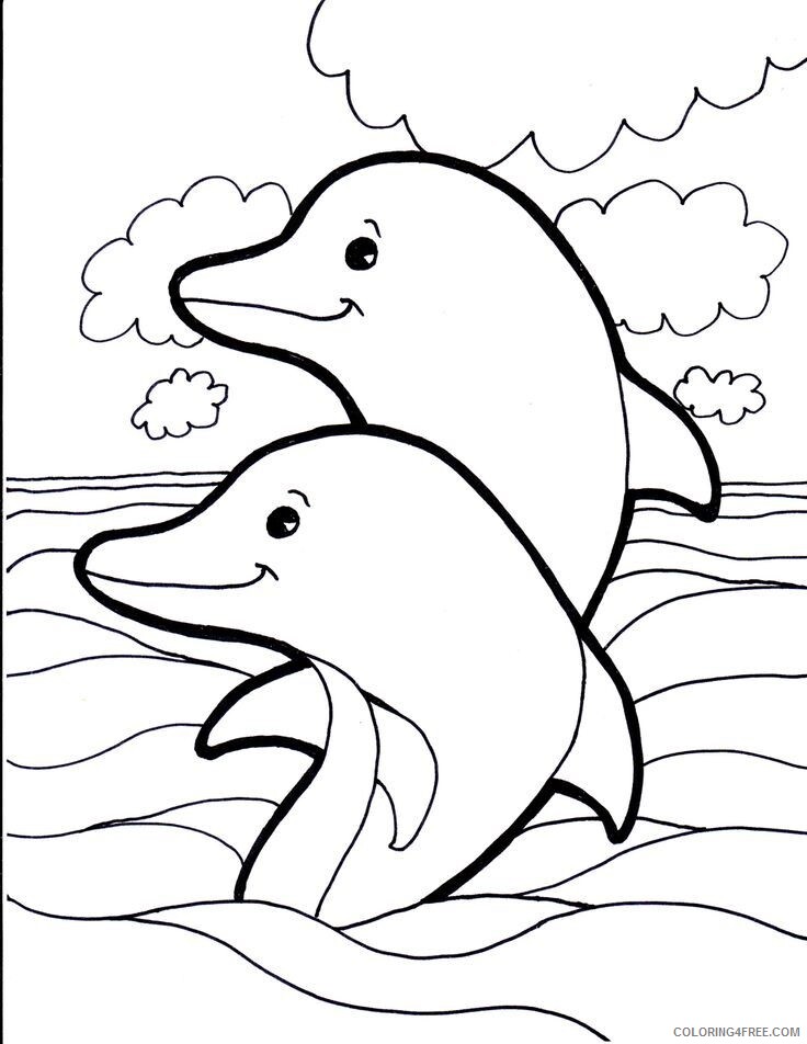 Dolphin Coloring Sheets Animal Coloring Pages Printable 2021 1265 Coloring4free