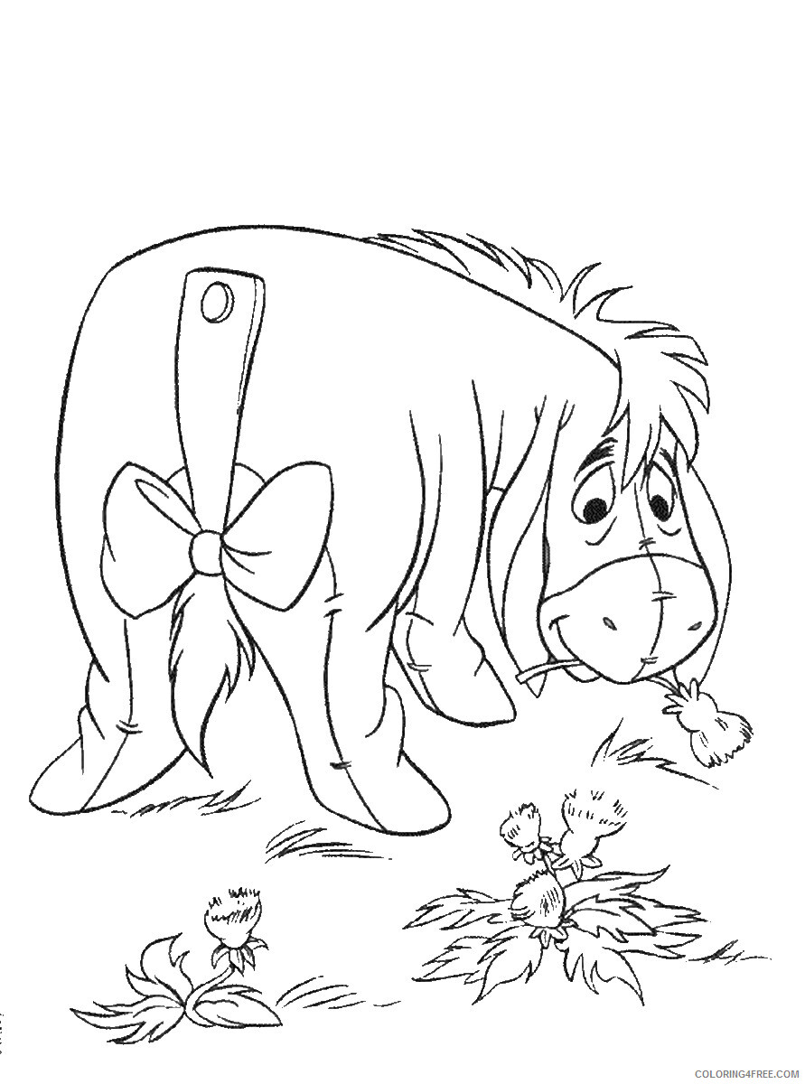 Donkey Coloring Pages Animal Printable Sheets donkey_cl_05 2021 1671 Coloring4free