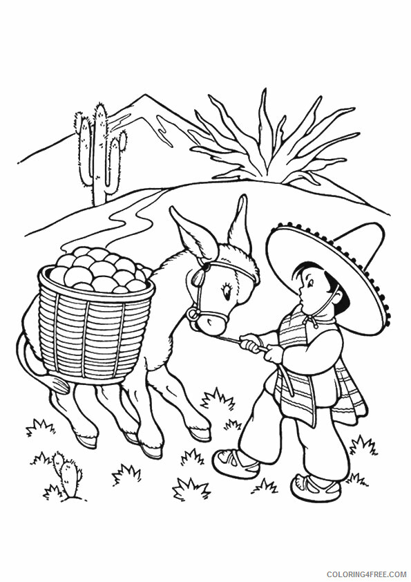 Donkey Coloring Sheets Animal Coloring Pages Printable 2021 1282 Coloring4free