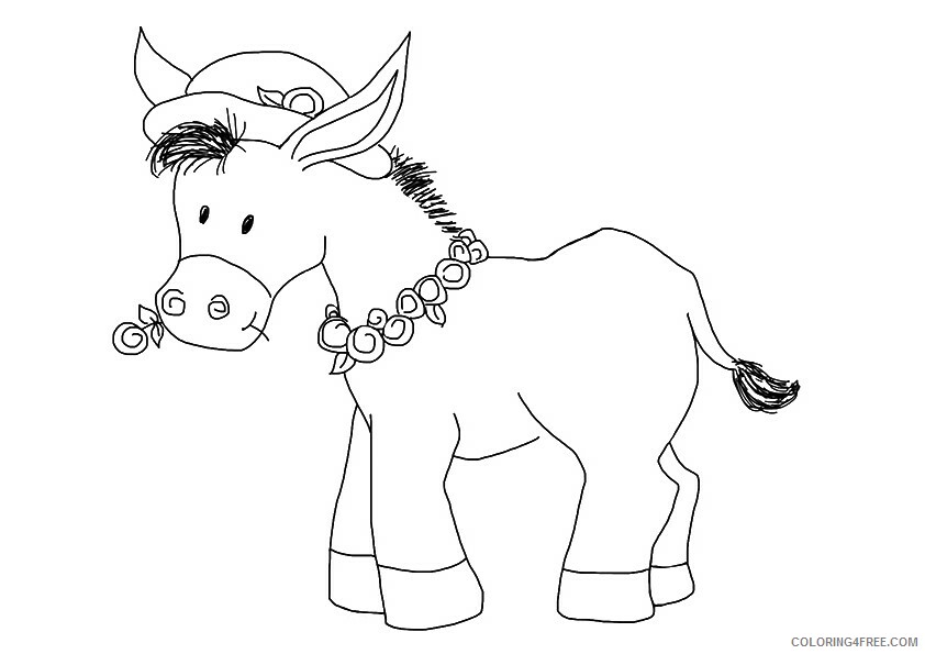 Donkey Coloring Sheets Animal Coloring Pages Printable 2021 1287 Coloring4free