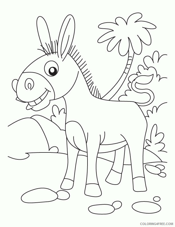 Donkey Coloring Sheets Animal Coloring Pages Printable 2021 1289 Coloring4free