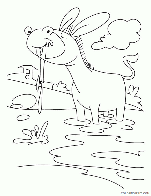 Donkey Coloring Sheets Animal Coloring Pages Printable 2021 1292 Coloring4free