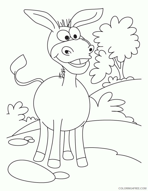 Donkey Coloring Sheets Animal Coloring Pages Printable 2021 1293 Coloring4free