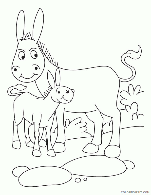 Donkey Coloring Sheets Animal Coloring Pages Printable 2021 1296 Coloring4free