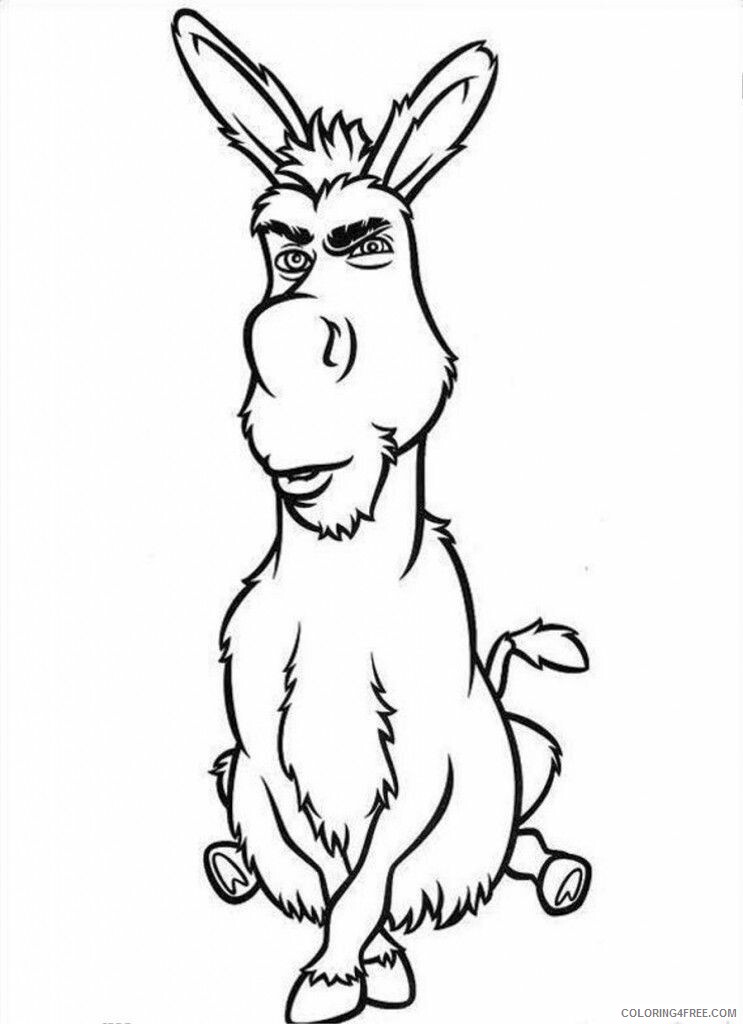 Donkey Coloring Sheets Animal Coloring Pages Printable 2021 1297 Coloring4free
