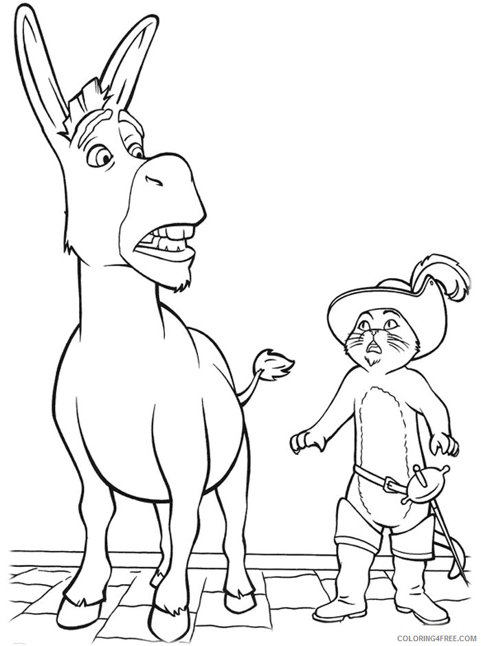 Donkey Coloring Sheets Animal Coloring Pages Printable 2021 1298 Coloring4free