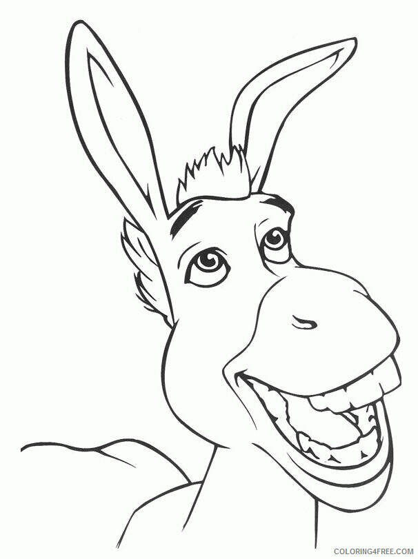 Donkey Coloring Sheets Animal Coloring Pages Printable 2021 1299 Coloring4free