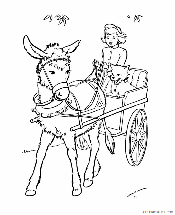 Donkey Coloring Sheets Animal Coloring Pages Printable 2021 1301 Coloring4free