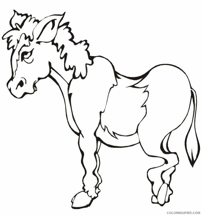 Donkey Coloring Sheets Animal Coloring Pages Printable 2021 1304 Coloring4free