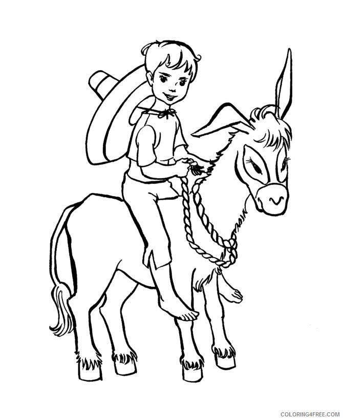 Donkey Coloring Sheets Animal Coloring Pages Printable 2021 1310 Coloring4free