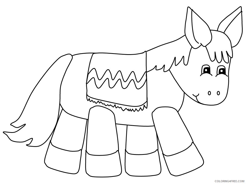 Donkey Coloring Sheets Animal Coloring Pages Printable 2021 1317 Coloring4free