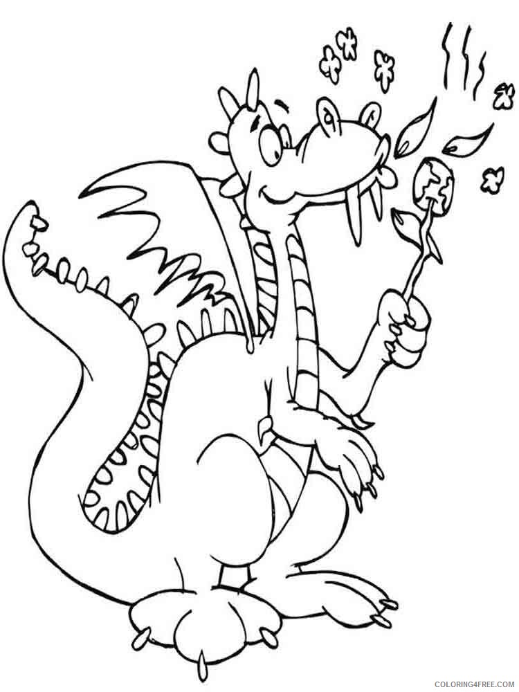 Dragon Coloring Pages Animal Printable Sheets animals dragon 14 2021 1733 Coloring4free