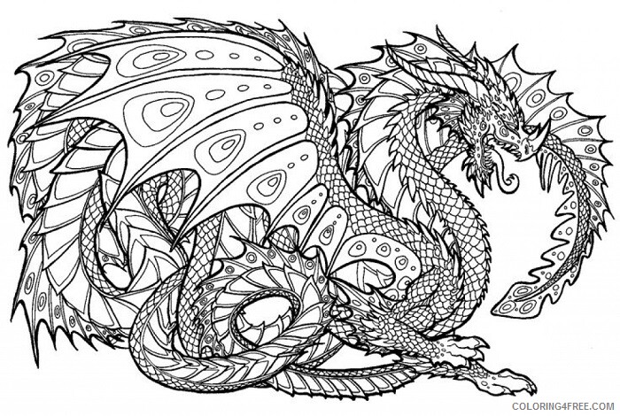 Dragon Coloring Pages Animal Printable Sheets beautiful dragon 2021 1725 Coloring4free