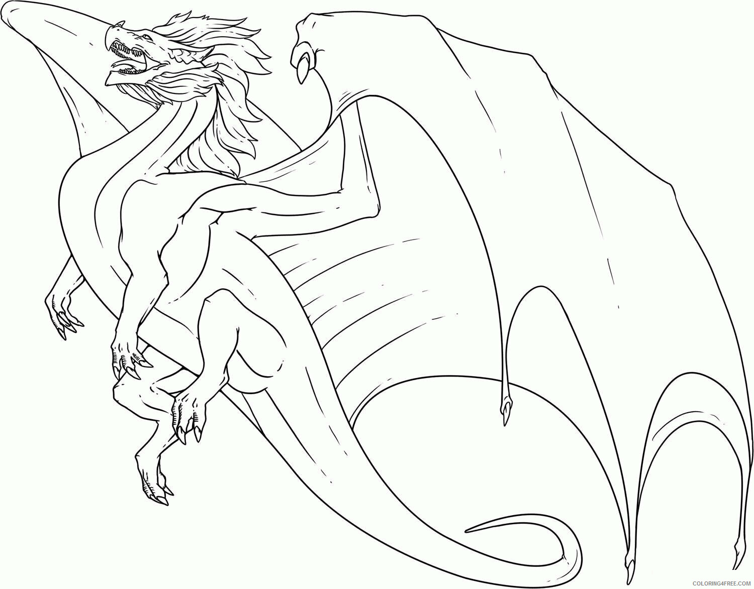 Dragon Coloring Sheets Animal Coloring Pages Printable 2021 1355 Coloring4free