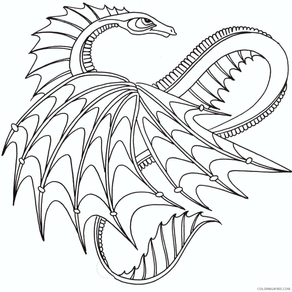 Dragon Coloring Sheets Animal Coloring Pages Printable 2021 1358 Coloring4free