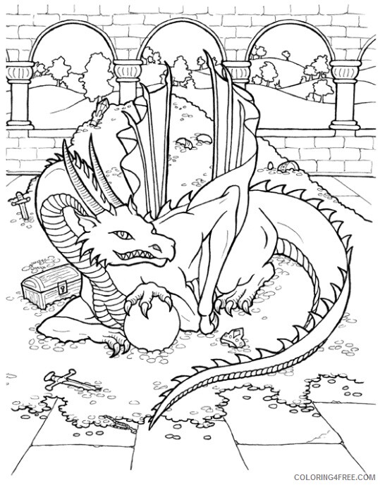 Dragon Coloring Sheets Animal Coloring Pages Printable 2021 1361 Coloring4free